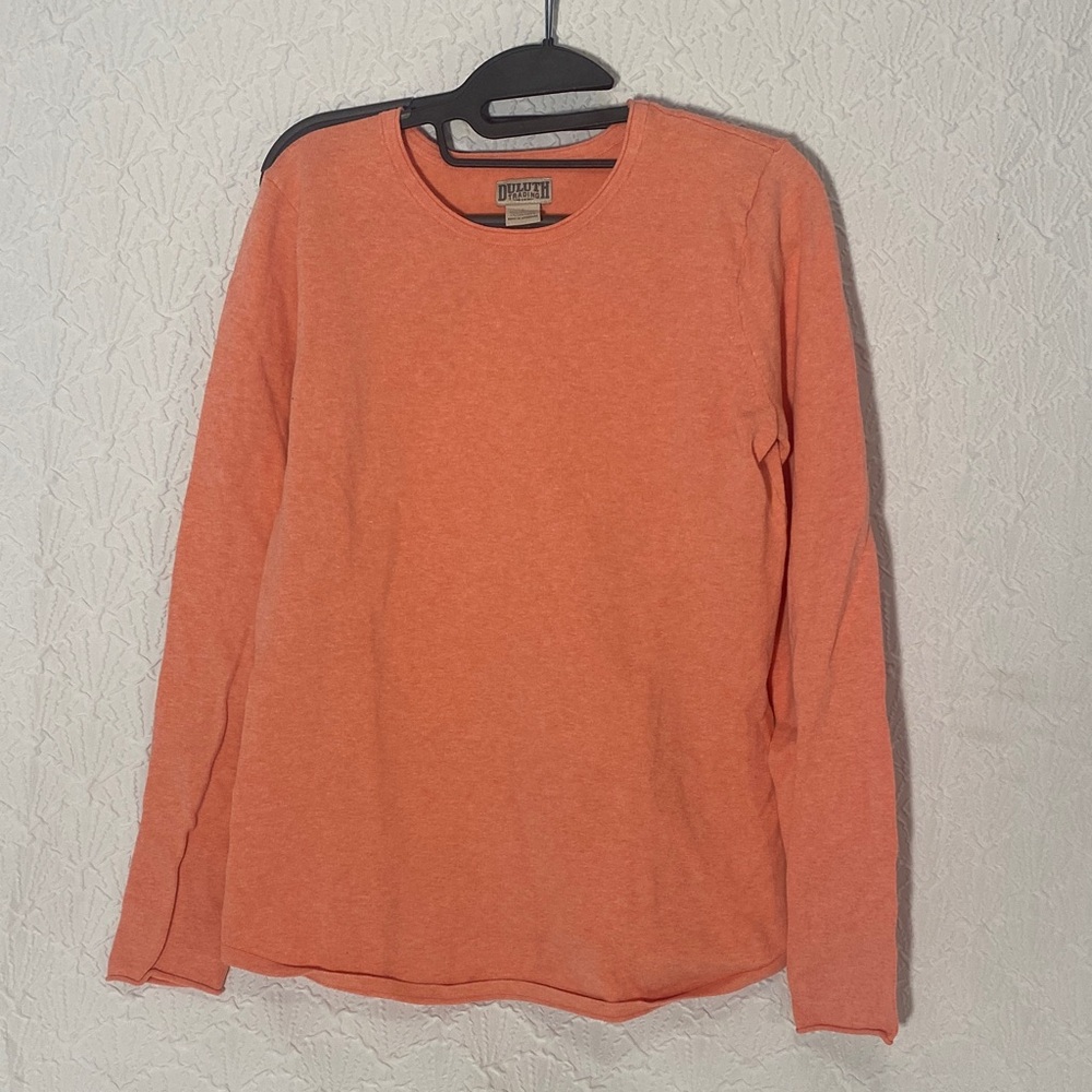 Duluth Trading Co Vibrant Orange Shirt (Coral ). Functionable. Fun. Activewear